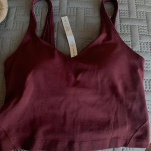 Maroon Lululemon Bra/Crop Top